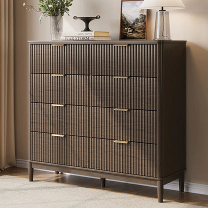 Linsy Home Fluted Tall Dressers for Bedroom