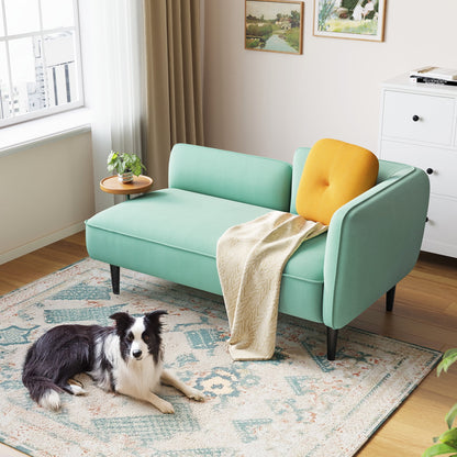 Linsy Home Loveseat Sofa Couch with Removable Side Table for Living Room, Bedroom, Apartment and Small Space, Easy Assembly