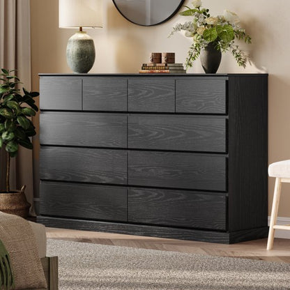 Linsy Home Modern Wood Dressers for Bedroom, Wide Chest of 8 Drawers