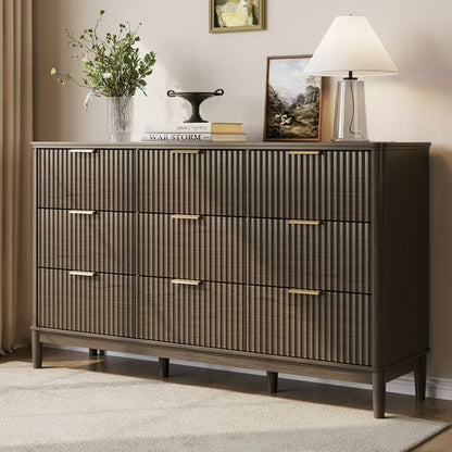 Linsy Home Fluted Tall Dressers for Bedroom