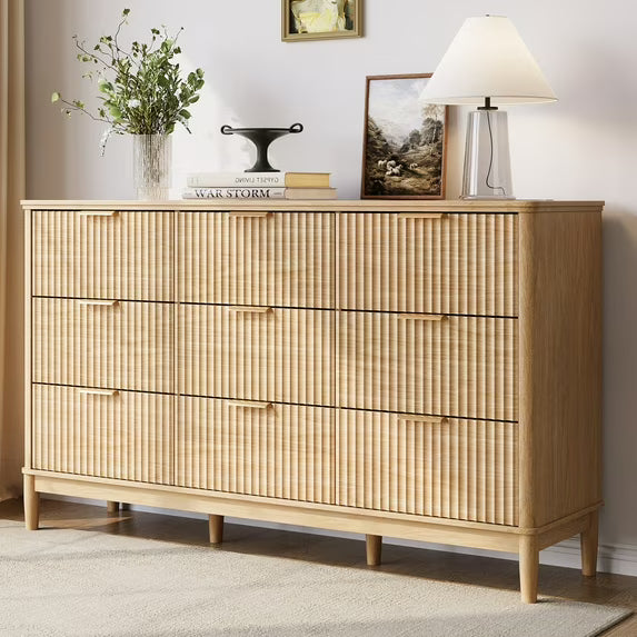 Linsy Home Fluted Tall Dressers for Bedroom