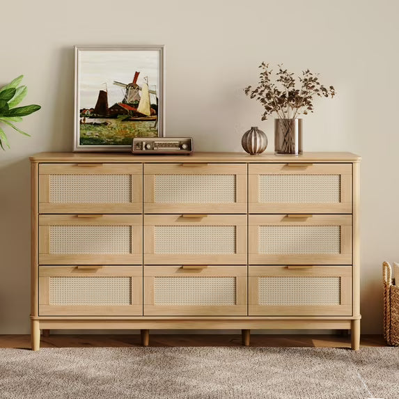 Linsy Home Rattan Tall Dressers for Bedroom