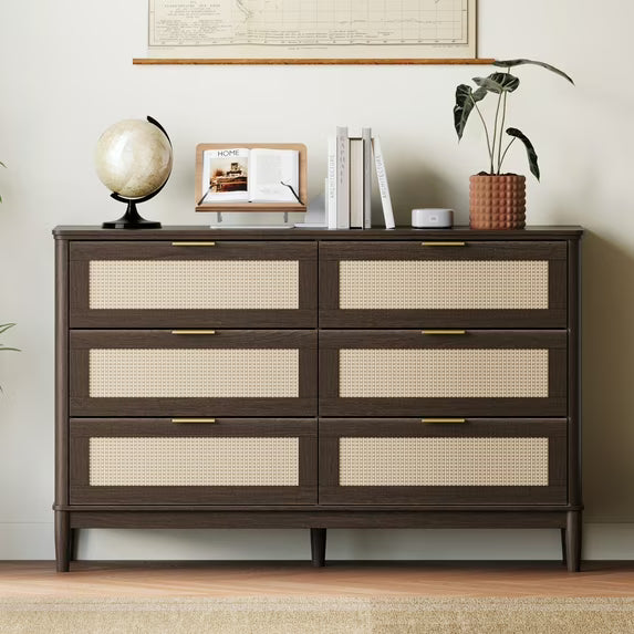Linsy Home Rattan Tall Dressers for Bedroom