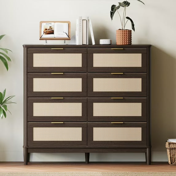 Linsy Home Rattan Tall Dressers for Bedroom