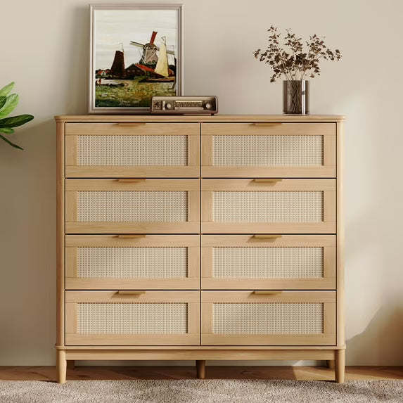 Linsy Home Rattan Tall Dressers for Bedroom